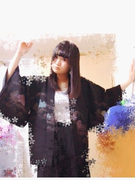 「和風」｜「アイテム（その他アウター）」を使った、✡夕璃奈✡さん（レディース・160cm）の春コーディネート