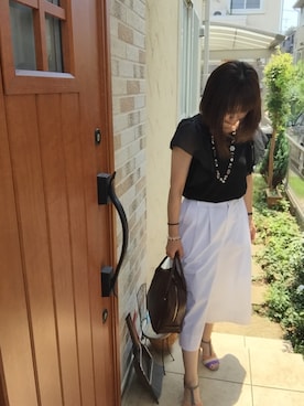 琥珀さん(レディース・154cm)の夏コーディネート