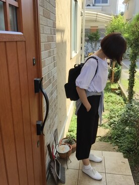 「chambre de charme（シャンブルドゥシャーム）のアイテム（その他シューズ）」を使った、琥珀さん（レディース・154cm）の秋コーディネート