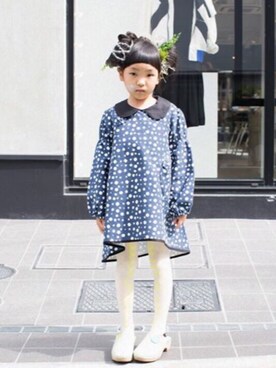 「LOOK（ルック）のアイテム」を使った、meiさん（キッズ・110cm）の夏コーディネート