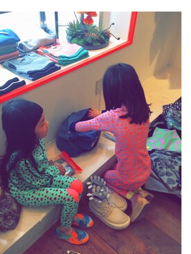 「LOOK（ルック）のアイテム」を使った、meiさん（キッズ・110cm）の夏コーディネート