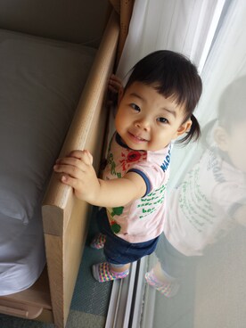 「ブーフーウー(BOOFOOWOO CO.,LTD.)」｜せれなさん（キッズ・80cm）の夏コーディネート