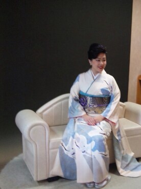 「着物」｜「アイテム（ファンデーション）」を使った、tsunamiさん（レディース・159cm）の冬コーディネート