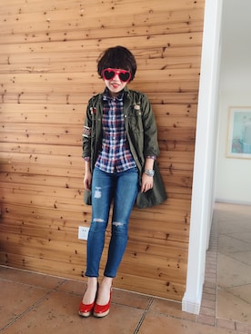 「BROOKIANA（ブルッキアーナ）のアイテム」を使った、miyukisongさん（レディース・155cm）の秋コーディネート