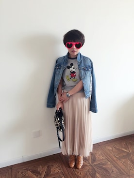 「EMMA GO（エマゴウ）のアイテム」を使った、miyukisongさん（レディース・155cm）の春コーディネート