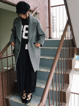 「G.V.G.V.（ジーヴィージーヴィー）のアイテム（その他アウター）」を使った、nico☻さん（レディース・160cm）の冬コーディネート
