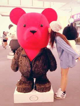 「cotton on」｜「アイテム（ニットキャップ/ビーニー）」を使った、Q⃕.̱T̼さん（レディース・170cm）の秋コーディネート