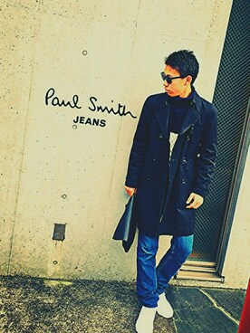 「Paul Smith（ポールスミス）のアイテム（ダウンジャケット/コート）」を使った、おみたんさん（メンズ・173cm）の冬コーディネート