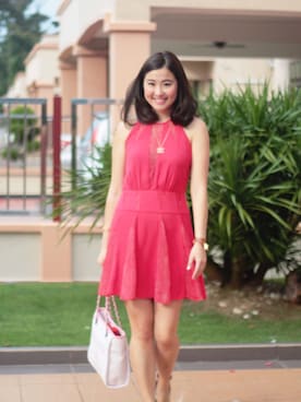 「zaloramy」｜「アイテム（ワンピース）」を使った、June Tangさん（レディース・160cm）の春コーディネート