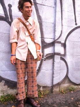 「grenson」｜なべさん（メンズ・160cm）の夏コーディネート