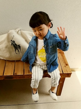 「babygap」｜「アイテム（その他シューズ）」を使った、yuccoさん（キッズ・80cm）の春コーディネート