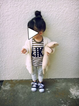 mikkoさん（キッズ・90cm）の秋コーディネート