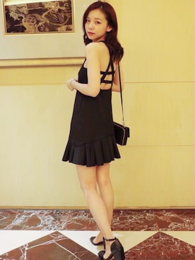 「UNIF（ユニフ）のアイテム（ワンピース/ドレス）」を使った、Kimyさん（レディース・163cm）の夏コーディネート
