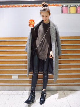 Kimyさん(レディース・163cm)の冬コーディネート