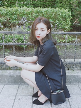 「amai（-）のアイテム」を使った、Kimyさん（レディース・163cm）の春コーディネート