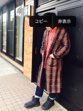 「ヌプシ」｜「アイテム（その他アウター）」を使った、さとうさんさん（メンズ・175cm）の冬コーディネート