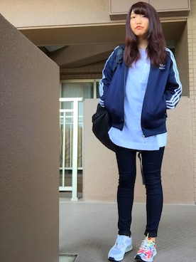 「アイテム（ジャージ）」を使った、aiiiiiiさん（レディース・155cm・10代）の春コーディネート