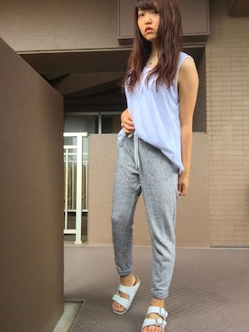 「7月WEAR夏のサンダル祭り」｜「アイテム（その他）」を使った、aiiiiiiさん（レディース・155cm）の夏コーディネート