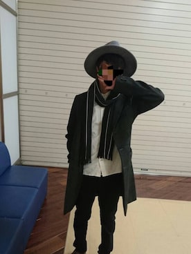 「BACK NUMBER（バックナンバー）のアイテム（チェスターコート）」を使った、ヾ(ﾟДﾟ*)ﾉｳｷｰさん（メンズ・165cm）の冬コーディネート