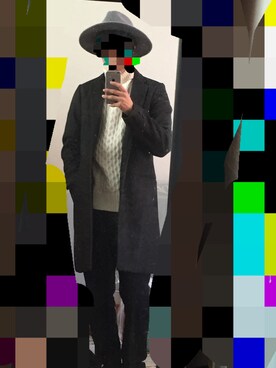 「BACK NUMBER（バックナンバー）のアイテム（チェスターコート）」を使った、ヾ(ﾟДﾟ*)ﾉｳｷｰさん（メンズ・165cm）の冬コーディネート