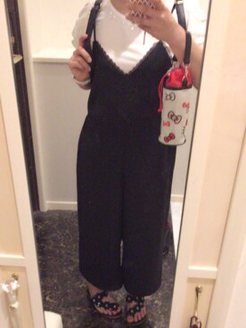 「WORLD BASICS（ワールドベーシックス）のアイテム」を使った、Ayumi Kuniiさん（レディース・155cm）の夏コーディネート