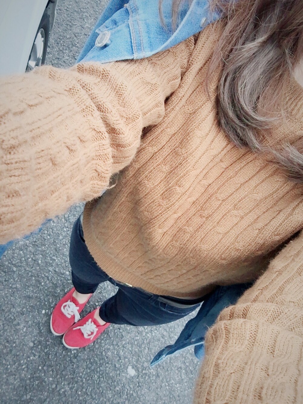 「ジャケット」｜「RETRO GIRLのアイテム（トップス、ブラウン系）」を使った、さとおくんさん（レディース・153cm）の冬コーディネートの1枚目の写真