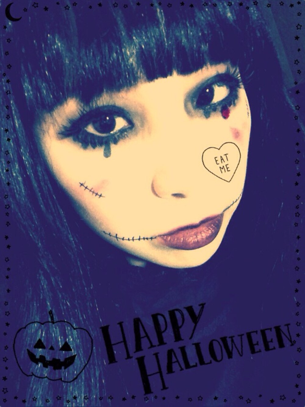 「ハロウィン」｜「NETのアイテム（ワンピース、ブラック系）」を使った、✞Muu✞さん（レディース・147cm）の秋コーディネートの1枚目の写真