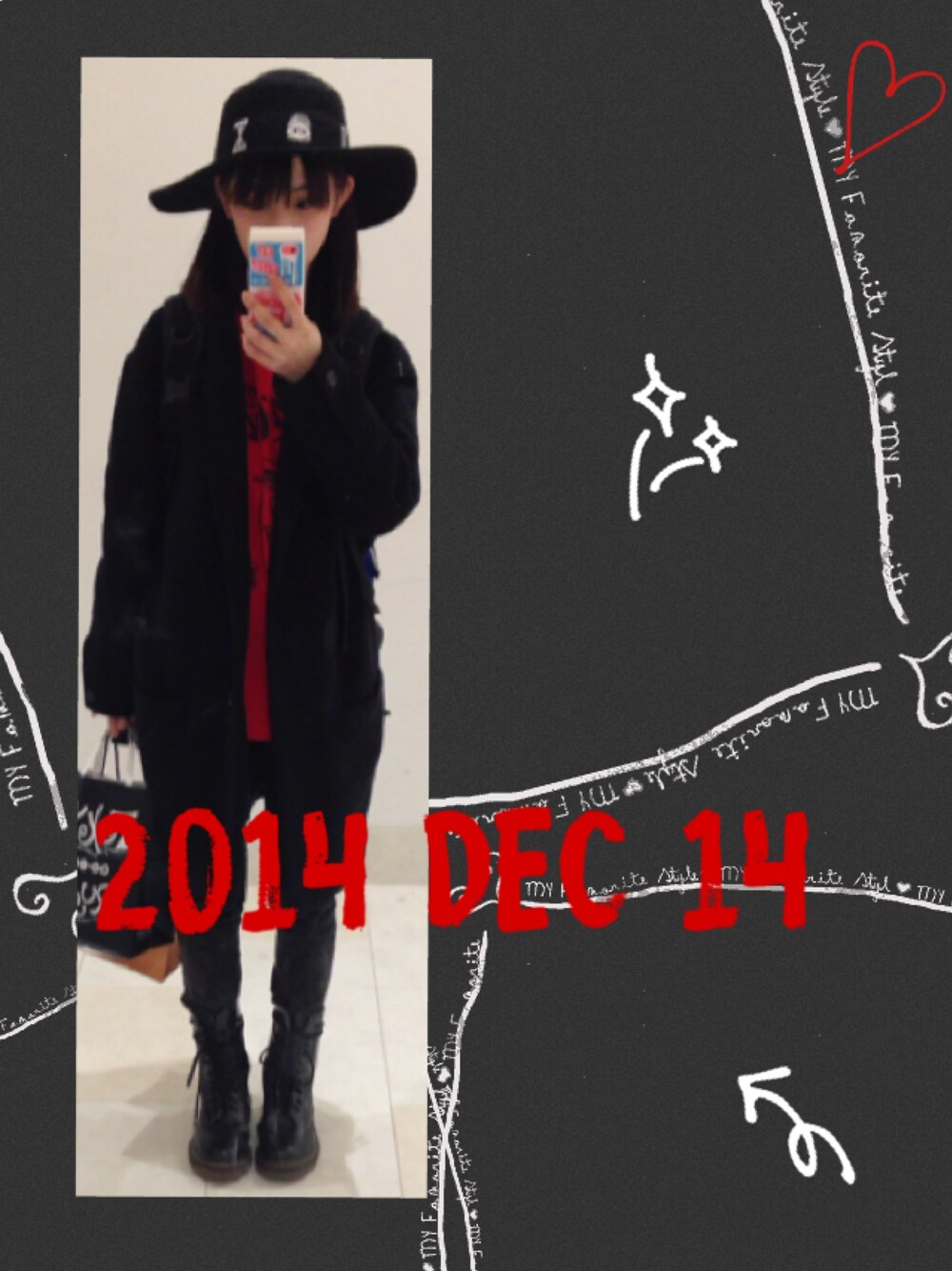 「GLOBAL WORKのアイテム（チェスターコート、ブラック系）」を使った、✞Muu✞さん（レディース・148cm）の夏コーディネートの1枚目の写真