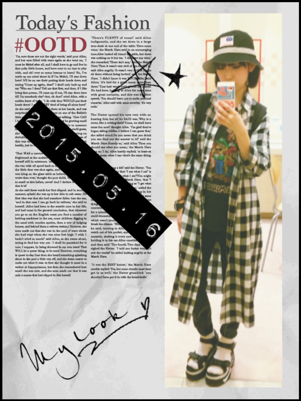 「GUのアイテム（シャツ/ブラウス、その他）」を使った、✞Muu✞さん（レディース・148cm）の夏コーディネートの1枚目の写真