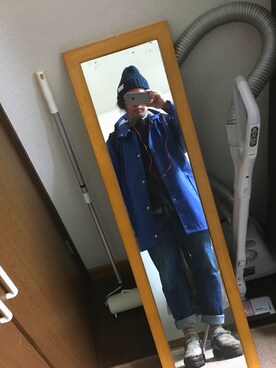 「ラビットファー」｜「アイテム（その他アウター）」を使った、きーさんさん（メンズ・170cm）の春コーディネート