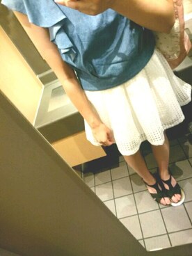 「L'EST ROSE（レストローズ）のアイテム（バッグ）」を使った、tさん（レディース・157cm）の夏コーディネート