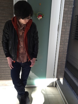 「フード」｜KENTOさん（メンズ・175cm）の冬コーディネート