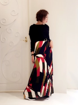 「OSMOSIS（オズモーシス）のアイテム」を使った、FUMIKAさん（レディース・146cm）の秋コーディネート