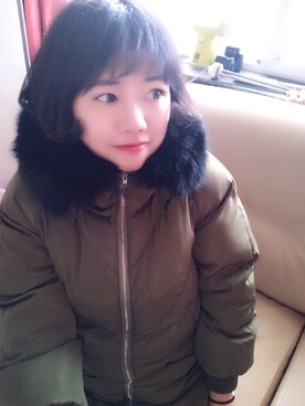 「ACC.（エーシーシー.）のアイテム（トップス）」を使った、浅晓眠shanさん（レディース・161cm）の冬コーディネート