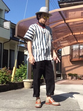 「SWAGGER（スワッガー）のアイテム（アクセサリー）」を使った、KaZuTeRuさん（メンズ・181cm）の春コーディネート