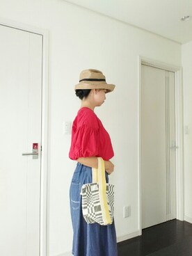 「バルーンスリーブ」｜り  かさん（レディース・155cm）の秋コーディネート