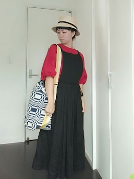 「バルーンスリーブ」｜り  かさん（レディース・155cm）の秋コーディネート