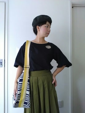 「バルーンスリーブ」｜り  かさん（レディース・155cm）の秋コーディネート