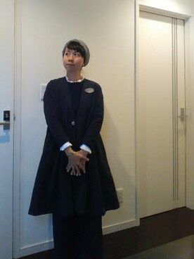 「Handmade（ハンドメイド）のアイテム（その他アウター）」を使った、り  かさん（レディース・155cm）の秋コーディネート