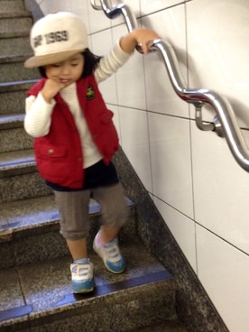 「原宿」｜かなぼうやさん（キッズ・90cm）の秋コーディネート