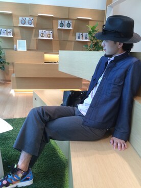 「レディース」｜「アイテム（ブルゾン）」を使った、ぼーりーさん（メンズ・178cm）の夏コーディネート