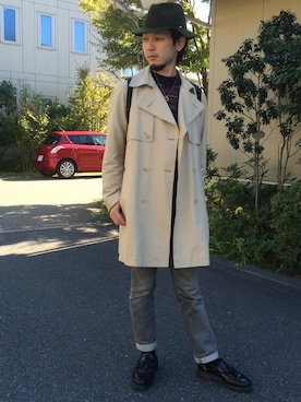 「LANVIN collection（ランバン コレクション）のアイテム（ジャケット/アウター）」を使った、ぼーりーさん（メンズ・178cm）の秋コーディネート