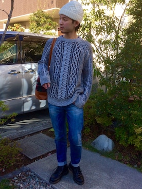 ぼーりーさん（メンズ・178cm）の冬コーディネート