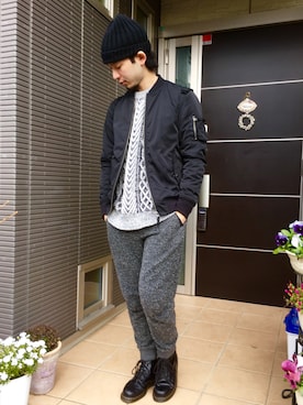 ぼーりーさん（メンズ・178cm）の冬コーディネート