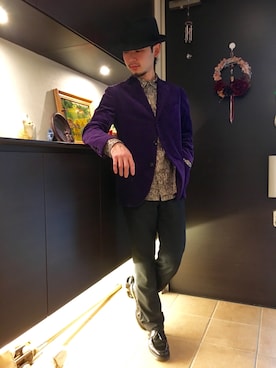 「ポールスミス」｜「アイテム（その他）」を使った、ぼーりーさん（メンズ・178cm）の冬コーディネート