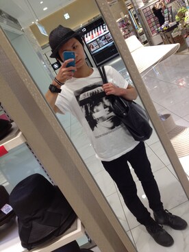 「Undercoverism（アンダーカバイズム）のK3812（Tシャツ/カットソー、ホワイト系）」を使った、Kdさん（メンズ・164cm）の夏コーディネート