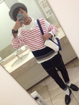「OLIVE des OLIVE（オリーブデオリーブ）のアイテム」を使った、Kdさん（メンズ・164cm）の秋コーディネート