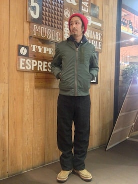 Junpei  Fukadaさん（メンズ・170cm）の冬コーディネート