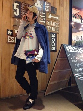 Junpei Fukadaさん(メンズ・170cm)の冬コーディネート