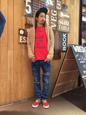 Junpei  Fukadaさん（メンズ・170cm）の冬コーディネート